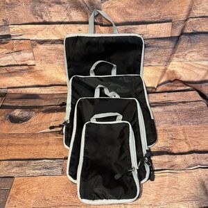 VINOWO Compression Packing Cubes Travel Luggage Organizer Set - Space Saving!